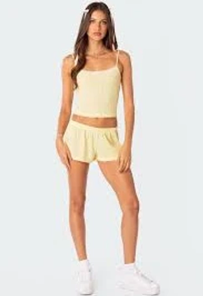 Edikted Women's Irene Low Rise Pointelle Micro Shorts