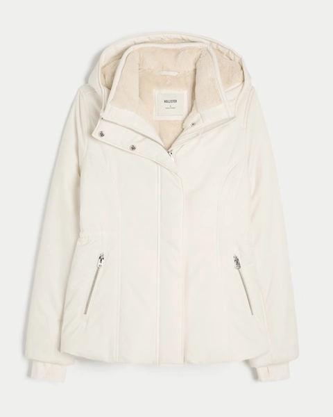 Faux Fur-Lined All-Weather Jacket