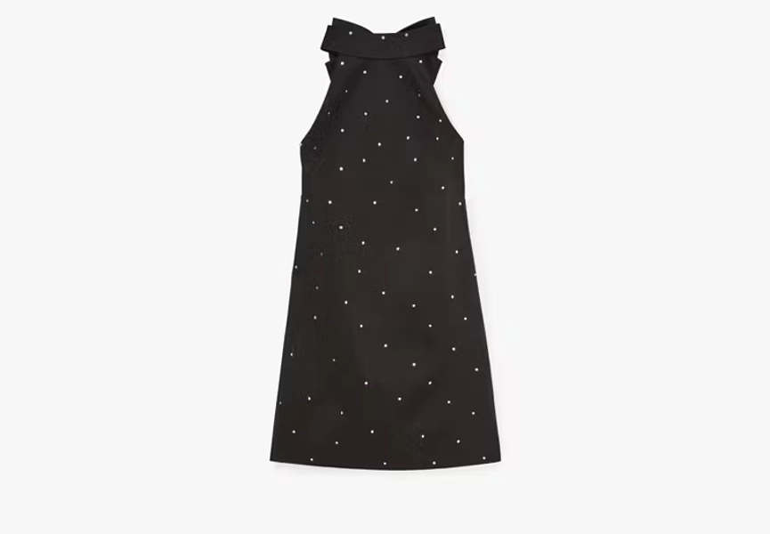 Kate Spade Rhinestone Embellished Mia Dress, Black - 00