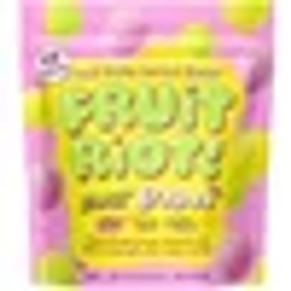 Fruit Riot Sour Candy Mixed Grapes, Real Frozen Fruit, 8 oz