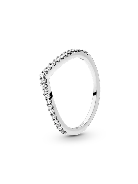 Sparkling Wishbone Ring