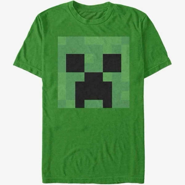 Minecraft Men's Creeper Face Graphic Tee