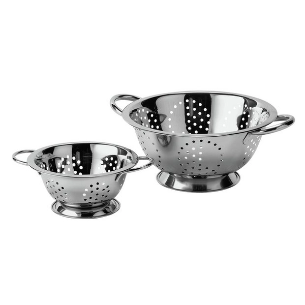 Buy Argos Home Set of 2 Stainless Steel Colanders | Kitchen utensils | Argos
