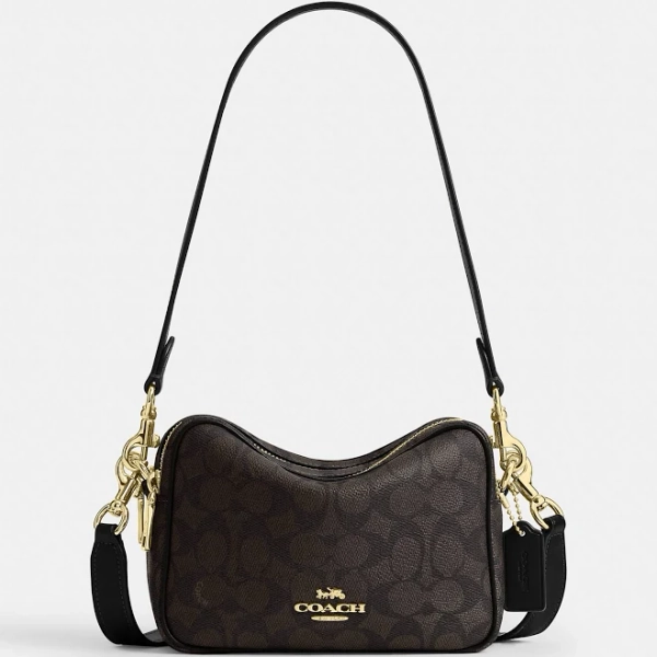 Coach Outlet Mini Carey Crossbody Bag In Signature Canvas Women's