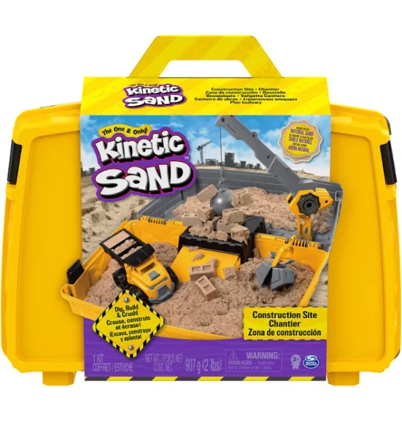 Kinetic Sand Construction Site Folding Sandbox Playset