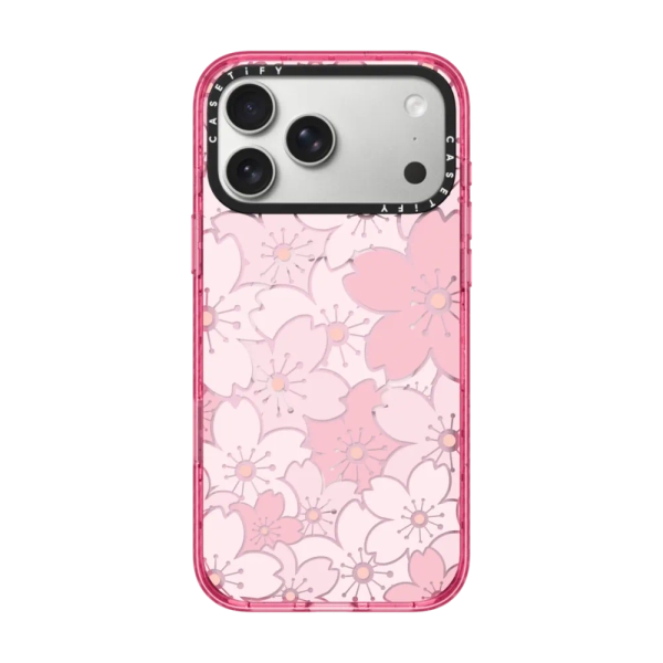 Impact iPhone 17 Pro Max Case MagSafe Compatible - Pink Sakura Bloom