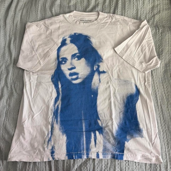 Bought at concert. White &amp; blue Tate McRae graphic...