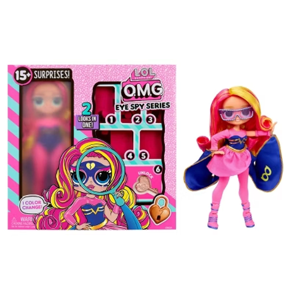 L.O.L. Surprise! OMG Eye Spy Series Superhero Doll: Articulated Fashion Figure with Removable Clothes & Accessories