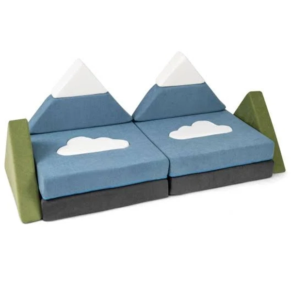 Costway Snow Mountain Toddler Foam Building Fort
