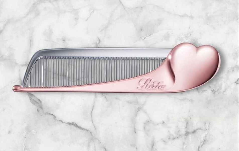ReFa HEART COMB Aira Rose Gold Foldable Hair Comb/front hair comb Brush