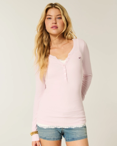 Icon Henley - Color Espresso Stripe - Size XXL
