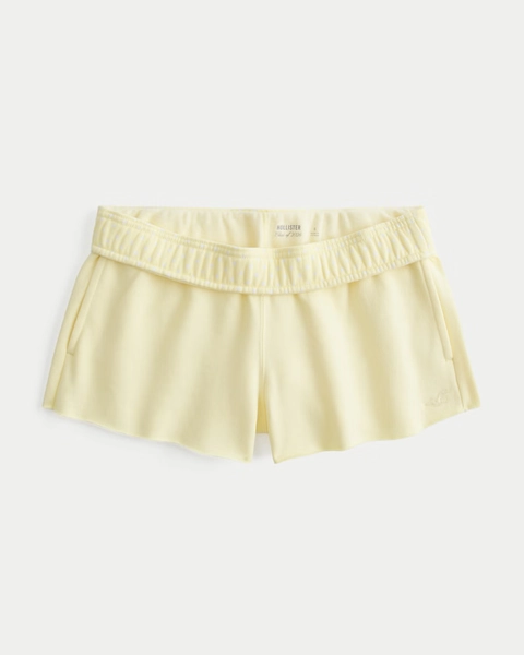 Dot Interior Fleece Mini Shorts
