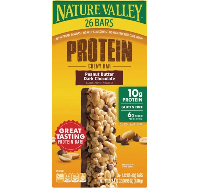 Nature Valley Chewy Bars Protein Peanut Butter Dark Chocolate
