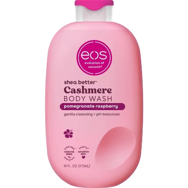 eos Cashmere Body Wash - Pomegranate Raspberry - 16 fl oz: Vegan, Dye-Free, Gel Form, Sensitive Skin