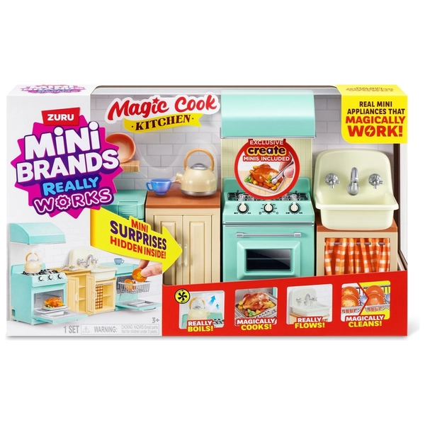 Mini Brands Really Works Magic Cook Kitchen Series 1 Playset by ZURU