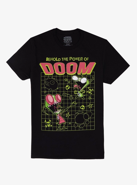 Invader Zim GIR & Zim Doom Grid T-Shirt