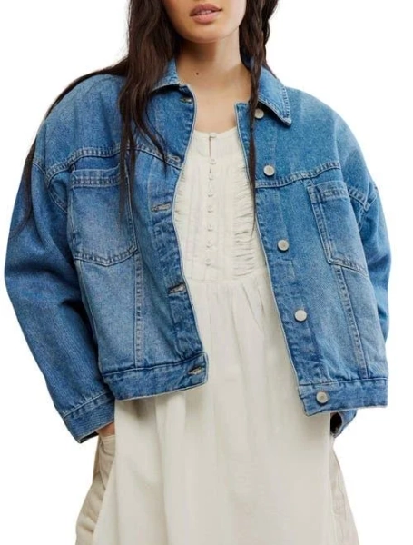 Free People Women's Opal Swing Denim Jacket
