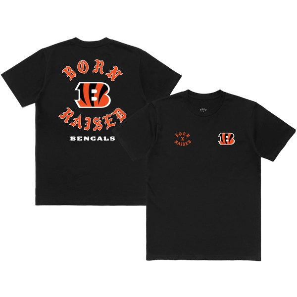Unisex Cincinnati Bengals  Born x Raised Black T-Shirt