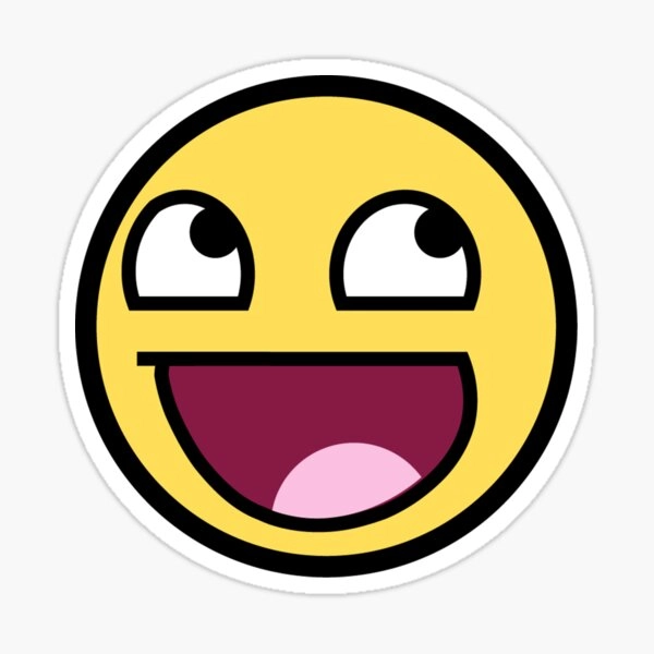 Awesome Face Epic Smiley Sticker