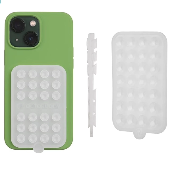 Double-Sided OCTOBUDDY Silicone Suction Phone Case Detachable Mount - Hands-Free, Strong Grip Holder for Selfies & Videos - iPhone & Android Compatible, Transparent - Walmart.com