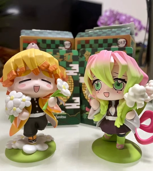 HOT!Demon Slayer Tanjiro Kamado Nezuko anime cartoon figure blind box creative personalized statue model ornament surprise gift - AliExpress 26