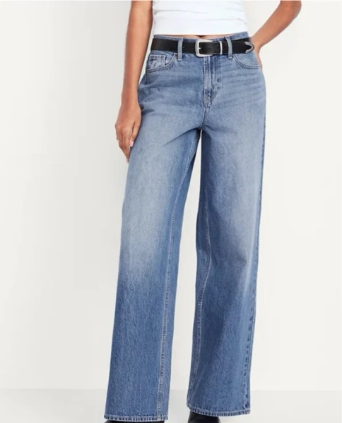 Mid-Rise Wow Baggy Wide-Leg Jeans | Old Navy