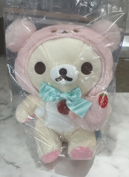 13.5” Korilakkuma plush ice cream mint strawberry limited rilakkuma