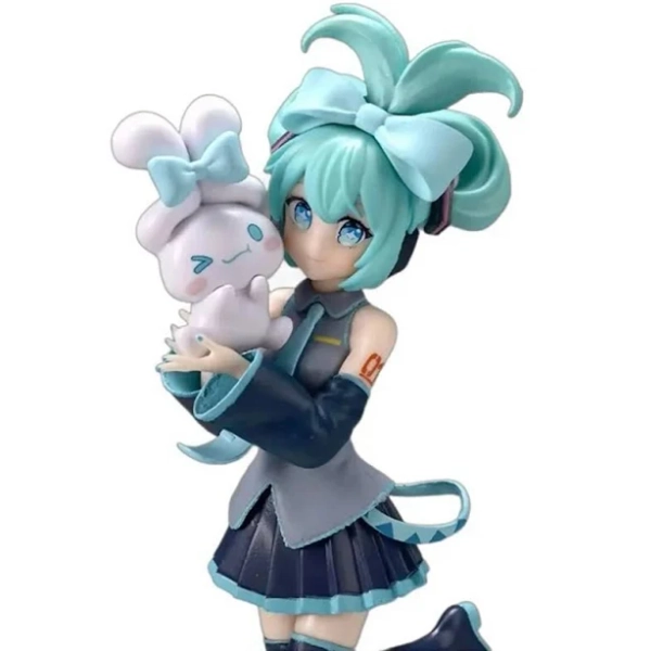 20cm Anime Hatsune Miku X Cinnamoroll Figure Anime Peripheral Collectible Models - New Toys & Collectibles