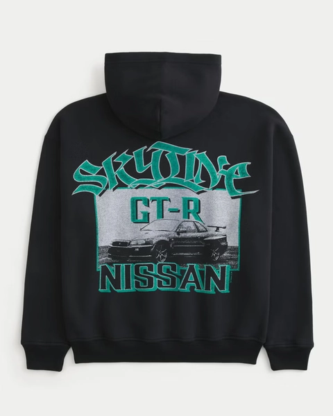 Boxy Nissan Skyline Graphic Hoodie