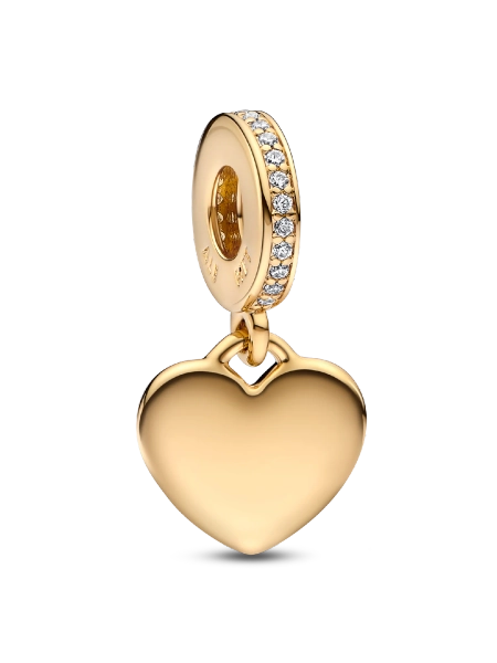 Engravable Heart Tag Dangle Charm