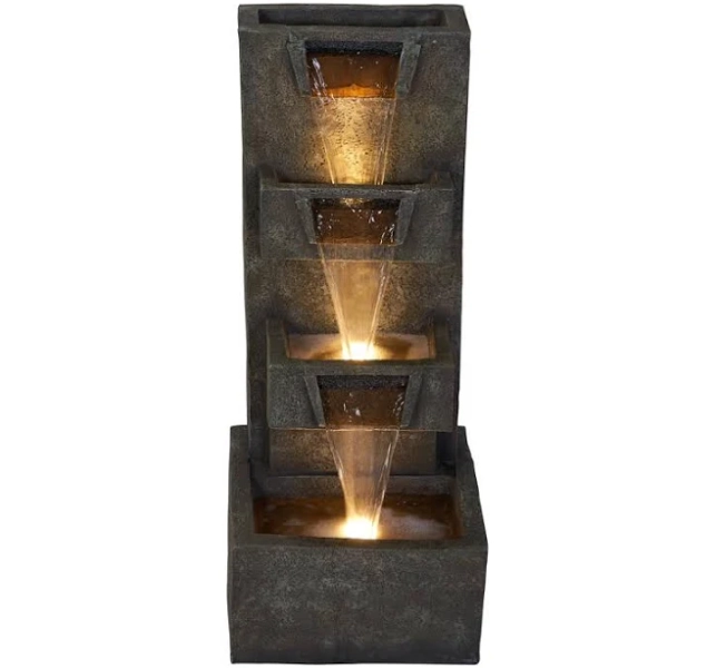 Hi-Line Gift 79753 Multi-Leveled Waterfall Fountain