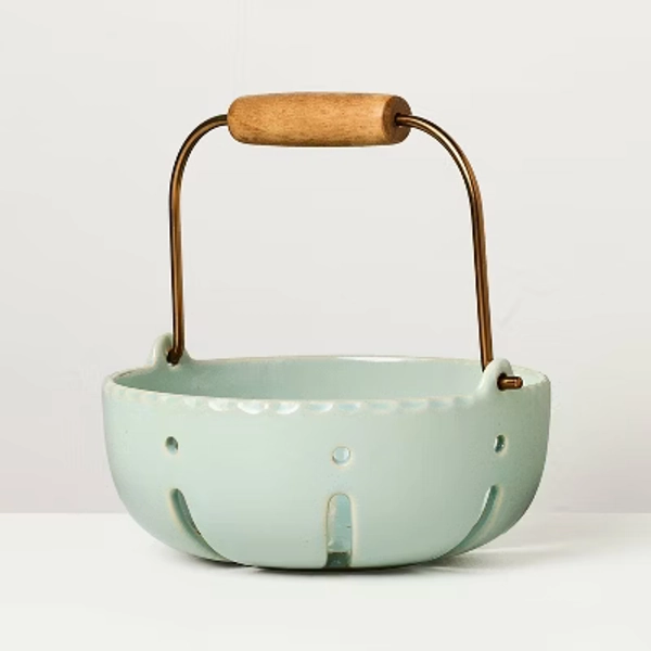 Stoneware Berry Serving Bowl with Handle Peace Blue - Hearth & Hand™ with Magnolia