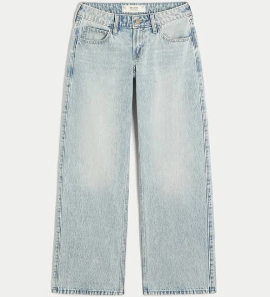 Hollister Women's Low-Rise Baggy Jeans