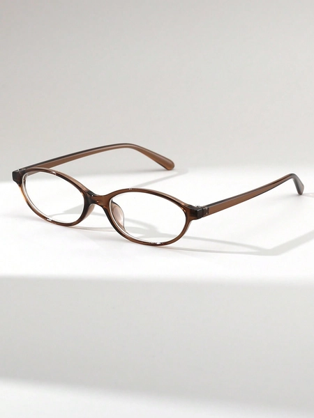 1pc Women's Narrow Cat Eye Retro Fashionable Street-Style Flat Glasses
