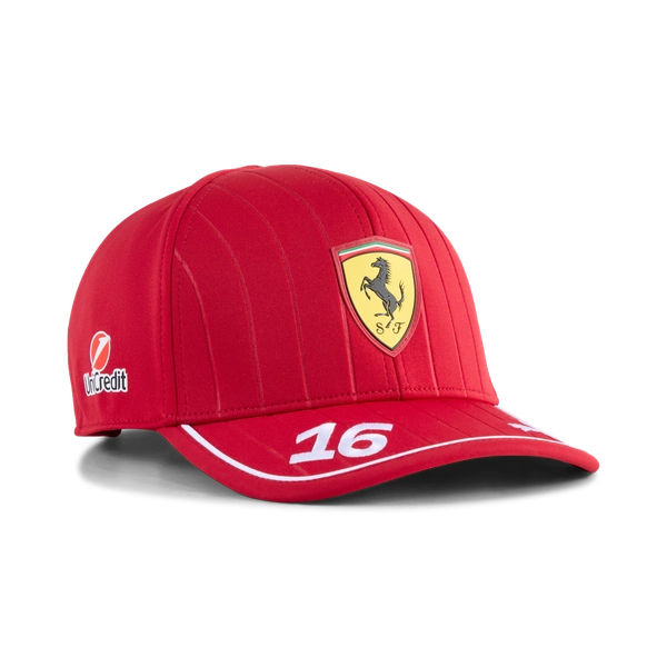 Scuderia Ferrari 2025 Team Charles Leclerc Cap - Red - Kids