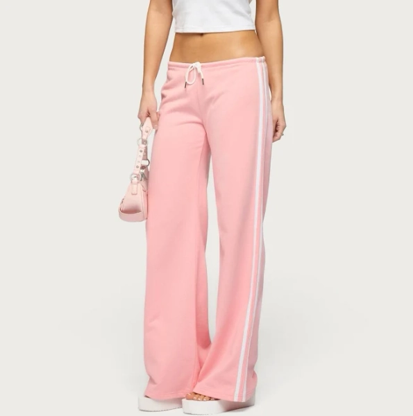 Edikted Women's Cammile Contrast Stripe Sweatpants