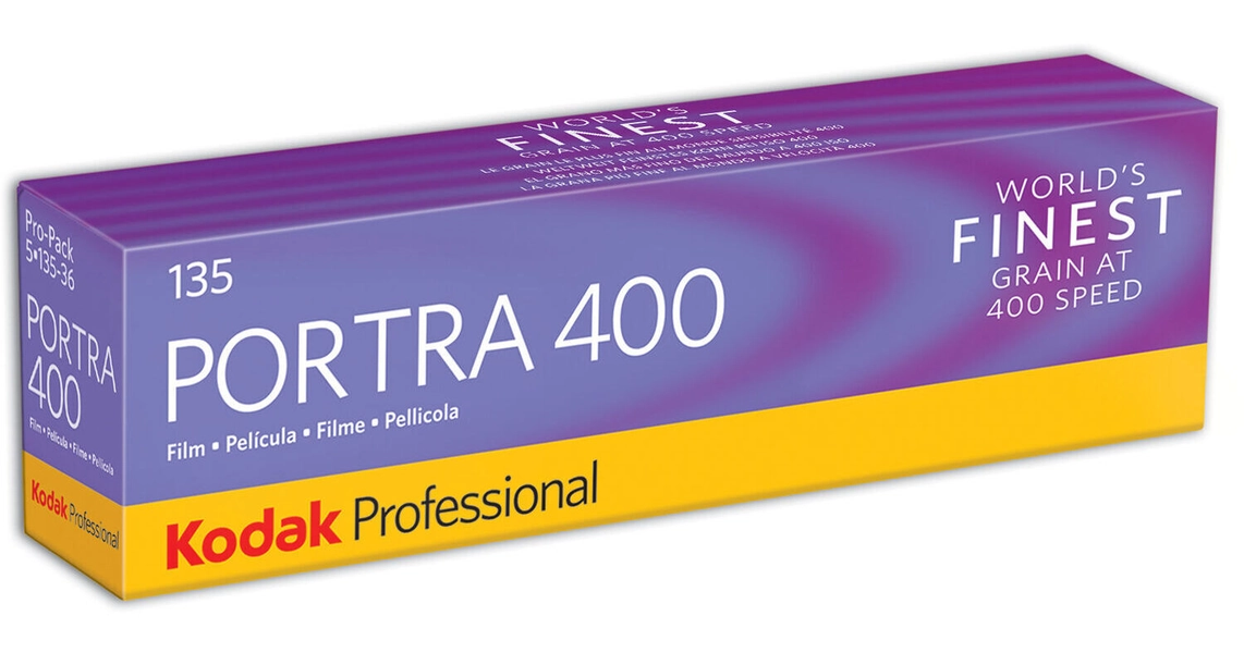 Kodak Professional Portra 400 Color Negative Film (35mm Roll Film, 36 Exposures, 5-Pack)
