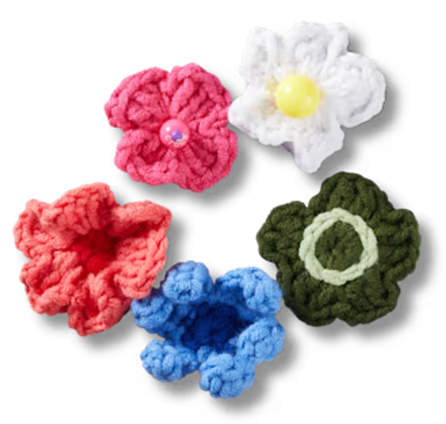 Crochet Floral Mix 5 Pack