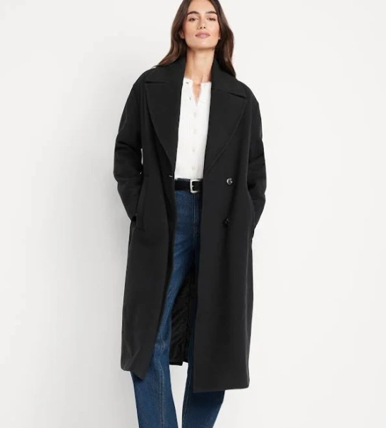 Old Navy Women's Oversized Twill Overcoat