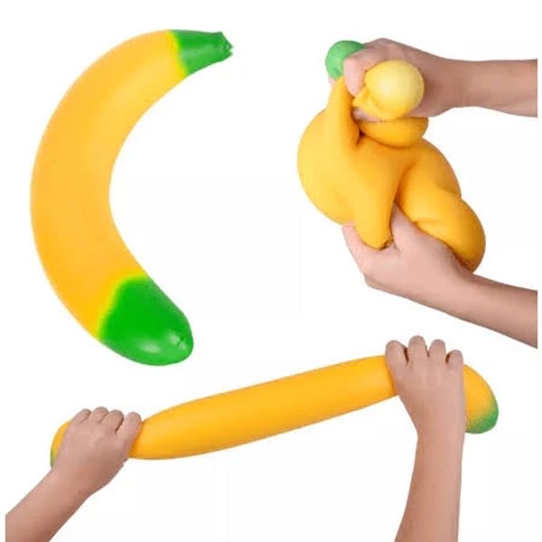 Laffy Snacks Squishy Banana Fidget Toy