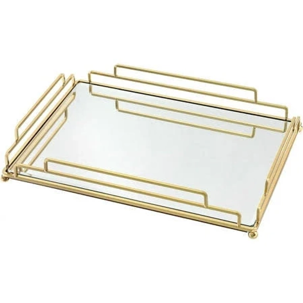 Hzy Modern Style Gold Vanity Tray