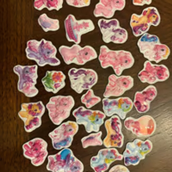 My little pony puffy magnets