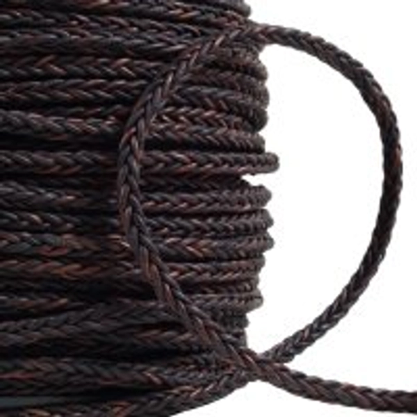 Round Braided Square, 8-Ply, 1.0mm, 2 Meter Pack