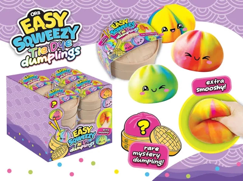 Easy Sqweezy Tie Dye Dumplings Squeeze Toy Mystery Pack