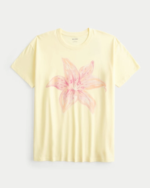 Oversized Floral Graphic Tee