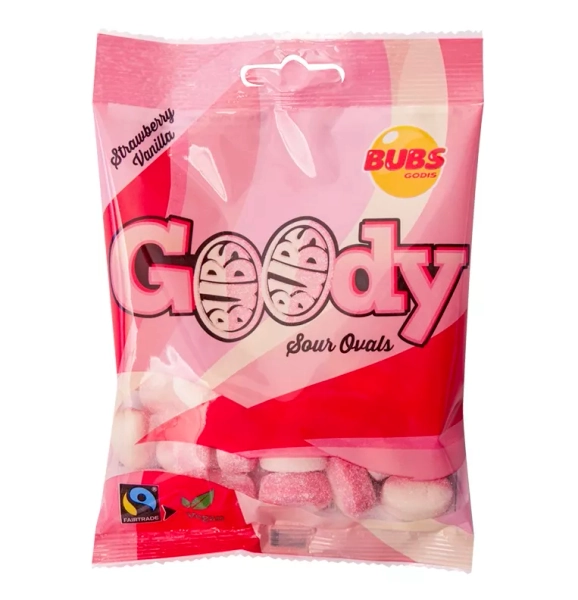 Želejas konfektes BUBS GOODY (STRAWBERRY/ VANILLA), 90g | Candy POP