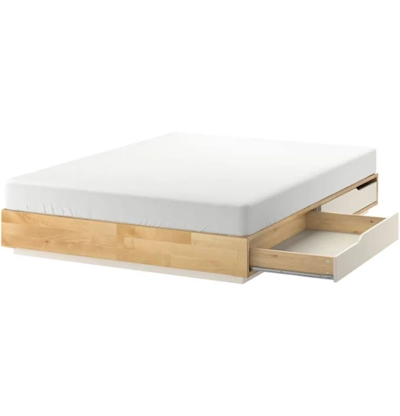 IKEA Mandal Bed Frame with Storage