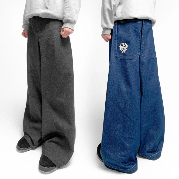 Baggy Jeans Skateboard Wide Leg Y2k Vintage SK8 Hip Hop Rapper Streetwear EMPTY jeans