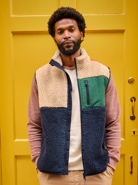 Navy Gilet Fleece