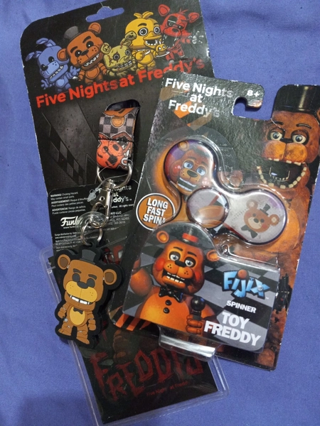 Fijix Five Nights at Freddy's Fidget Spinner  classic Freddy lanyard 
